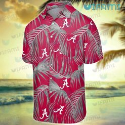Hawaiian Alabama Shirt Palm Leaf Alabama Crimson Tide Gift