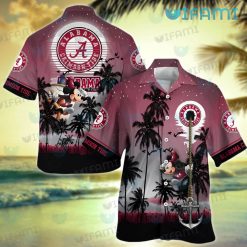 Hawaiian Alabama Shirt Pirate Skeleton Alabama Crimson Tide Gift