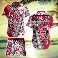 Hawaiian Alabama Shirt Skeleton Dancing New Alabama Crimson Tide Gifts For Him