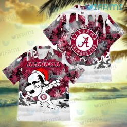 Hawaiian Alabama Shirt Snoopy Dabbing Snowfalke Alabama Crimson Tide Gift