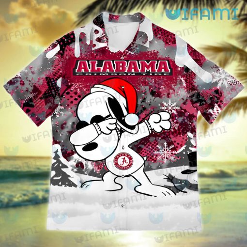 Hawaiian Alabama Shirt Snoopy Dabbing Snowfalke Alabama Crimson Tide Gift