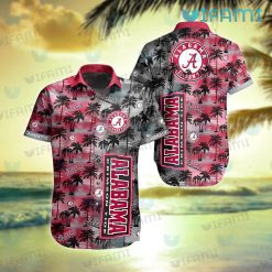 Hawaiian Alabama Shirt Sunset Dark Coconut Tree Alabama Crimson Tide Gift