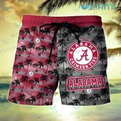 Hawaiian Alabama Shirt Sunset Dark Coconut Tree Alabama Crimson Tide Short