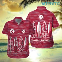 Hawaiian Alabama Shirt Surfboard Beach Alabama Football Gift