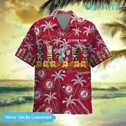 Hawaiian Alabama Shirt Tiki Statue Alabama Crimson Tide Gift