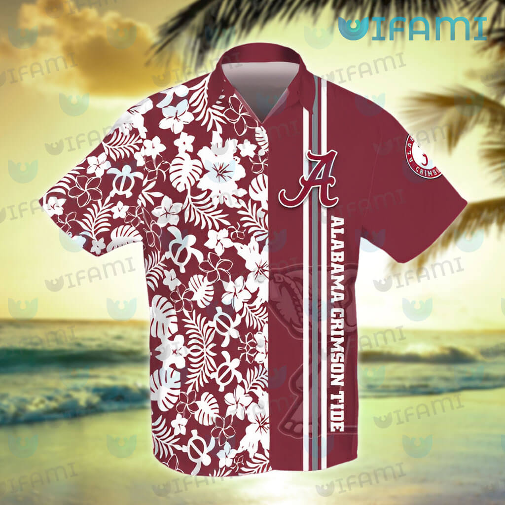 Alabama Crimson Tide NCAA Flower Cheap Hawaiian Shirt 3D Shirt