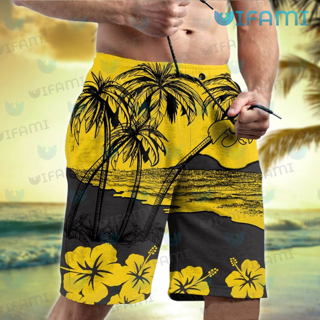 Anaheim Angels Hibiscus Flower Pattern Hawaiian Shirt And Shorts Summer  Gift For Angels Fans