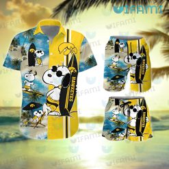 Hawkeyes Hawaiian Shirt Snoopy Surfing Beach Iowa Hawkeyes Gift