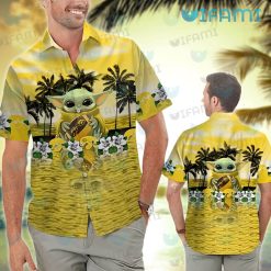 Iowa Hawkeyes Hawaiian Shirt Baby Yoda Beach New Hawkeye Gifts