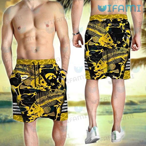 Iowa Hawkeyes Hawaiian Shirt Fishbone Pattern New Hawkeye Gifts