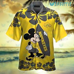 Iowa Hawkeyes Hawaiian Shirt Mickey Surfboard New Hawkeye Gift
