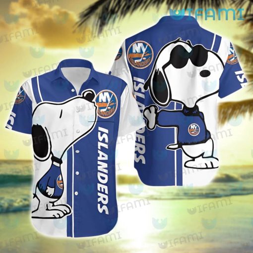 Islanders Hawaiian Shirt Snoopy Kiss Logo New York Islanders Gift