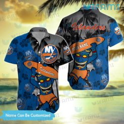 Islanders Hawaiian Shirt Tiki Mask Surfboard Custom New York Islanders Gift