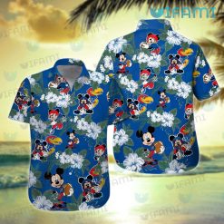 Jayhawks Hawaiian Shirt Mickey Hibiscus Pattern Kansas Jayhawks Gift
