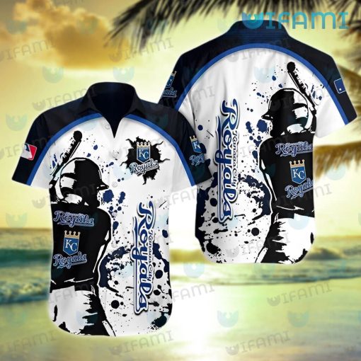 Kansas City Royals Hawaiian Shirt Player Splash Pattern Royals Gift