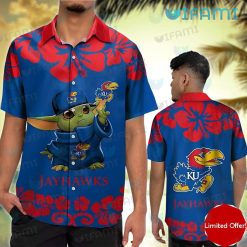 Jayhawks Hawaiian Shirt Stitches Grunge Pattern Kansas Jayhawks Gift