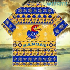 Kansas Jayhawks Hawaiian Shirt Baby Yoda Lights Best Jayhawk Present Back