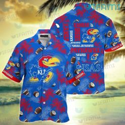 Kansas Jayhawks Hawaiian Shirt Coconut Football Kansas Jayhawks Gift