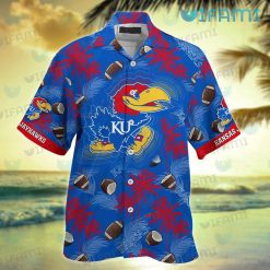 Kansas Jayhawks Hawaiian Shirt Coconut Football Kansas Jayhawks Present
