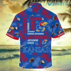 Kansas Jayhawks Hawaiian Shirt Coconut Football Kansas Jayhawks Present Back