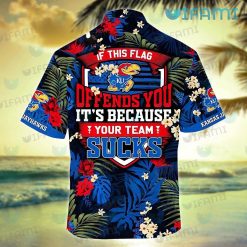 Kansas Jayhawks Hawaiian Shirt If This Flag Offends You Your Team Sucks Best Jayhawk Gifts