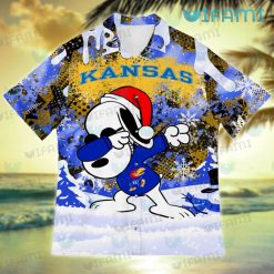Kansas Jayhawks Hawaiian Shirt Snoopy Dabbing Kansas Jayhawks Present