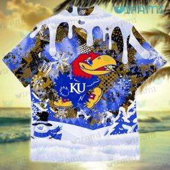 Kansas Jayhawks Hawaiian Shirt Snoopy Dabbing Kansas Jayhawks Present Back