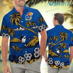 Kansas Jayhawks Hawaiian Shirt Summer Beach Kansas Jayhawks Present Men