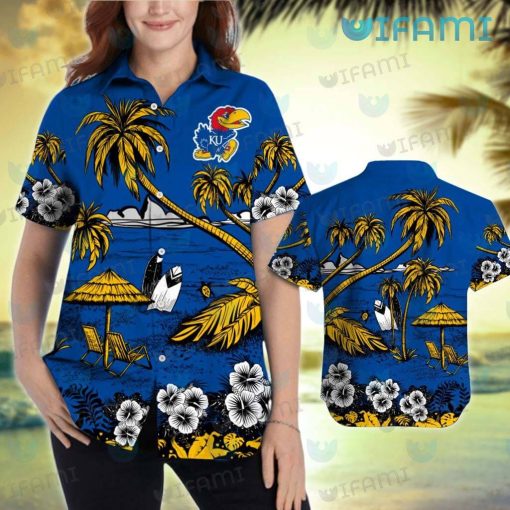 Kansas Jayhawks Hawaiian Shirt Summer Beach Kansas Jayhawks Gift