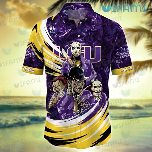 LSU Hawaiian Shirt Chucky Jigsaw Jason Freddy LSU Gift