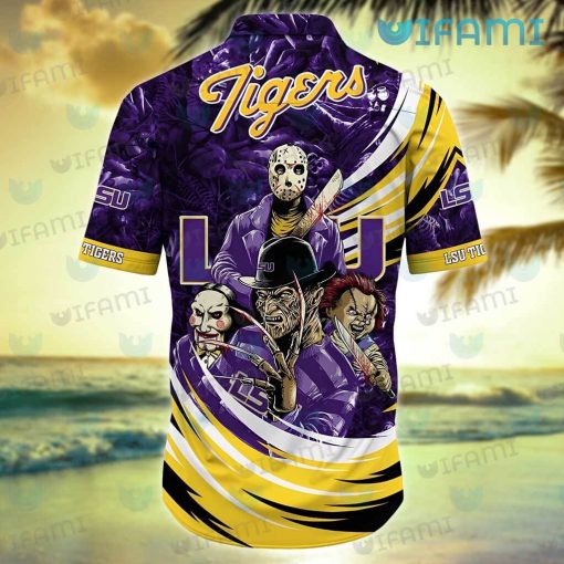 LSU Hawaiian Shirt Chucky Jigsaw Jason Freddy LSU Gift