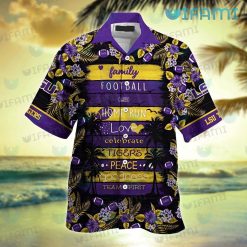 LSU Hawaiian Shirt Football Love Peace LSU Present