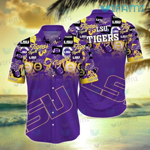 LSU Hawaiian Shirt Logo History Unique LSU Gifts