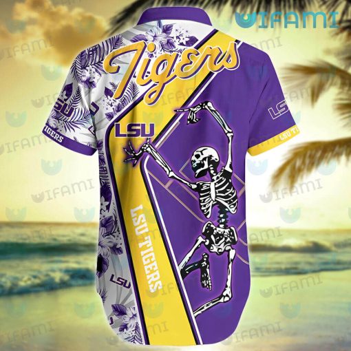 LSU Hawaiian Shirt Skeleton Dancing New LSU Gifts For Him