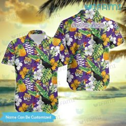 LSU Hawaiian Shirt Toucan Rosella Pineapple Custom LSU Gift