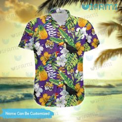 LSU Hawaiian Shirt Toucan Rosella Pineapple Custom LSU Present