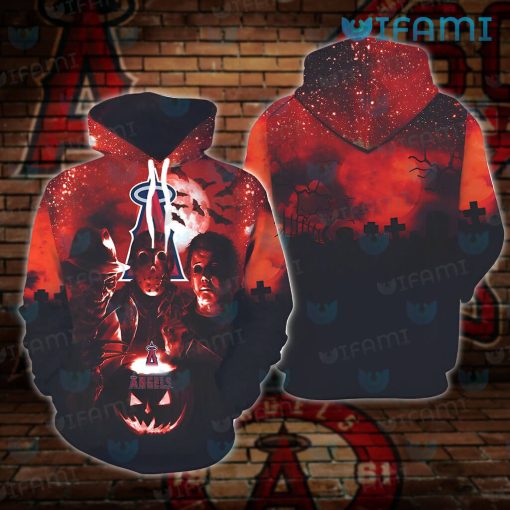 Los Angeles Angels Hoodie 3D Jason Freddy Michael Halloween LA Angels Gift