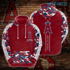 Los Angeles Angels Hoodie 3D Light Up The Halo Camo LA Angels Gift
