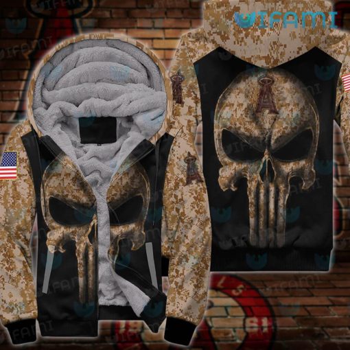 Los Angeles Angels Hoodie 3D Punisher Camo LA Angels Gift