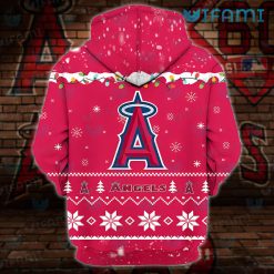 Los Angeles Angels Hoodie 3D Snoopy Doghouse Christmas LA Angels Gift