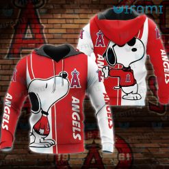 Los Angeles Angels Hoodie 3D Snoopy Kiss Logo LA Angels Gift