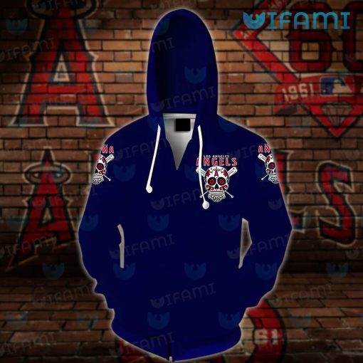 Los Angeles Angels Hoodie 3D Sugar Skull LA Angels Gift