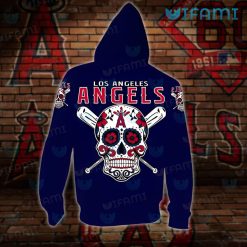 Los Angeles Angels Hoodie 3D Sugar Skull LA Angels Gift