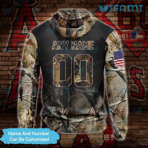 Los Angeles Angels Hoodie 3D Tree Covered Custom USA Flag LA Angels Gift