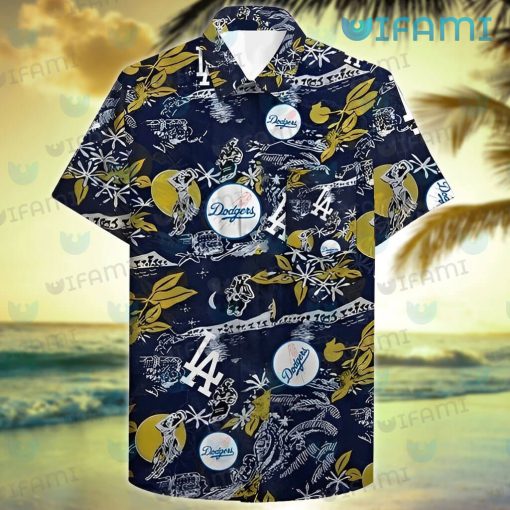 Los Angeles Dodgers Hawaiian Shirt Hula Girl Summer Beach Dodgers Gift