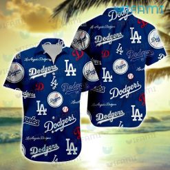 Los Angeles Dodgers Hawaiian Shirt Logo Pattern Dodgers Gift