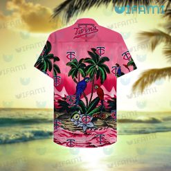 MN Twins Hawaiian Shirt Parrot Couple Tropical Summer Minnesota Twins Present Back