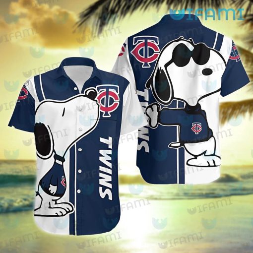 MN Twins Hawaiian Shirt Snoopy Kiss Logo Minnesota Twins Gift