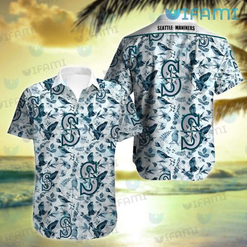 Mariners Hawaiian Shirt Bird Tropical Leaves Seattle Mariners Gift