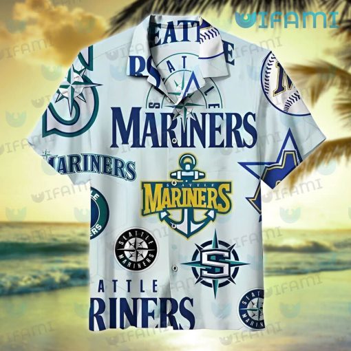 Mariners Hawaiian Shirt Logo History Seattle Mariners Gift